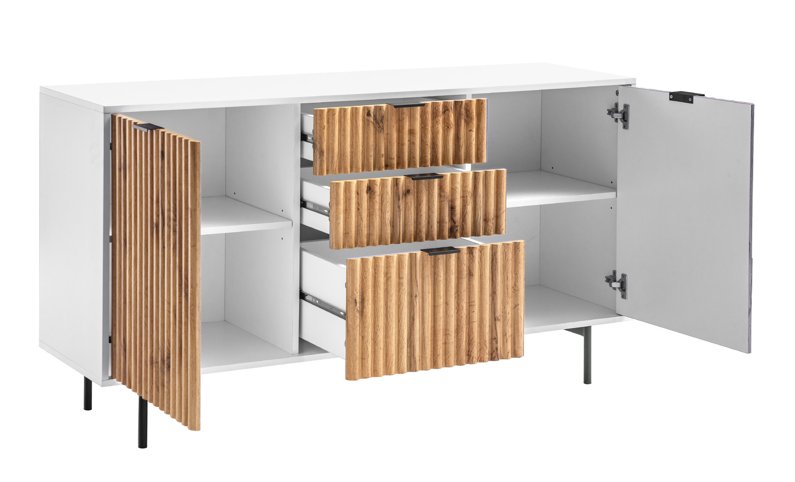 Chelsea Large Sideboard Buffet + 5 Drawers Chest Living Room Storage