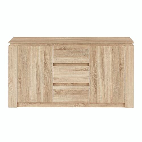  Large Sideboard Buffet140cm 3-drawer 2-door buffet cabinet