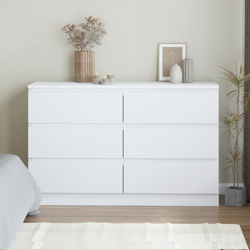 Noosa Chest of 6 Drawers Bedroom Storage Drawers