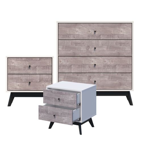 Bella 4 Chest of drawers + 2 set of bedside table