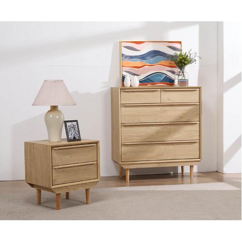 Swedish Chest of 5 Drawers & Bedside table