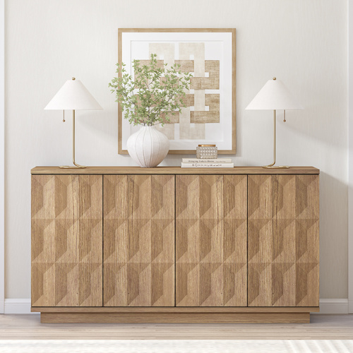 ATMA 4 Door Sideboard Buffet Table | Minimalist and Contemporary Design
