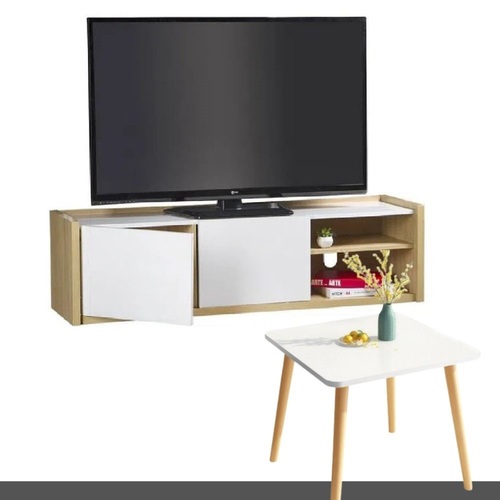 Tamara TV Entertainment Units 146cm +  Coffee Table 55x50cm Bundle Sale Living Room Furniture TV Cabinet TV Stand 
