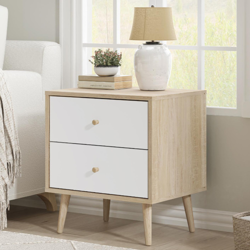 Adriana Bedside Table with Dresser Elegant Nightstand for Stylish Bedroom Storage