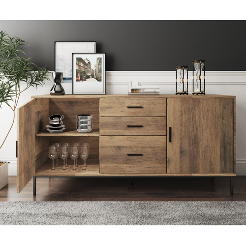 Bronx Buffet Sideboard Console Tables 2 Door 3 Drawer 140 cm