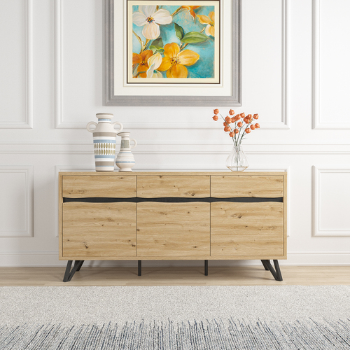 Grayson Large Buffet Sideboard Console 3 Door 3 Drawer 160cm 