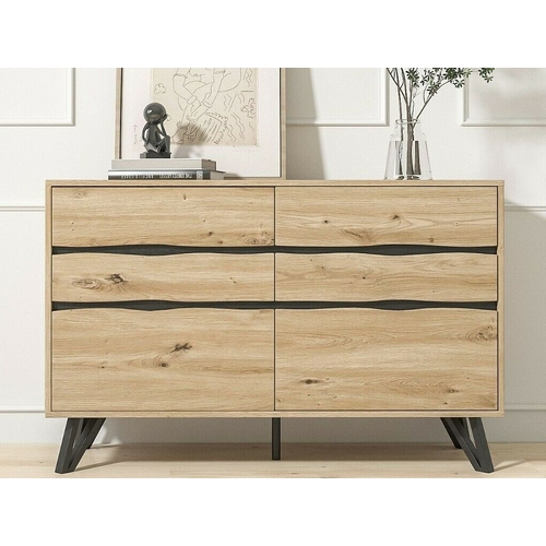 Grayson Chest of 6 Drawers Tallboys Dressers Storage Drawers Bedroom Furniture Storage Cabinet
