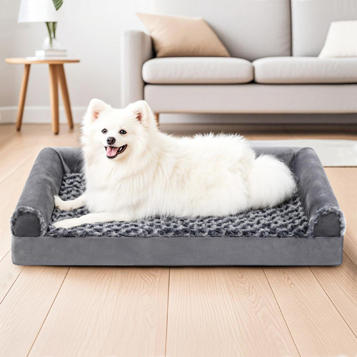 Pet Dog Cat Calming Bed Warm Soft Plush Nest Comfy Sleeping Washable Cover