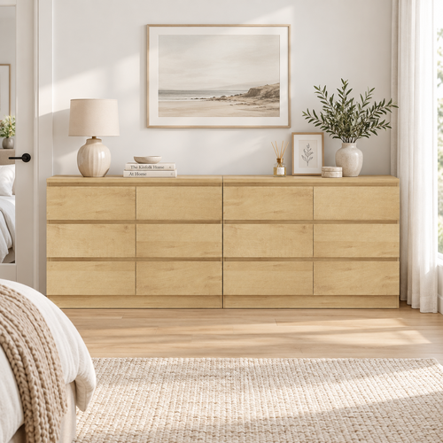 12 Chest of Drawers Dressers Lowboy Bedroom with 12 Drawers